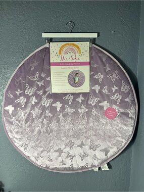 Soft & Cozy baby Playmat Purple/Butterfly